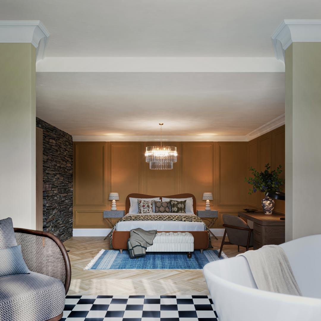 Cradel Haus interior visualisation